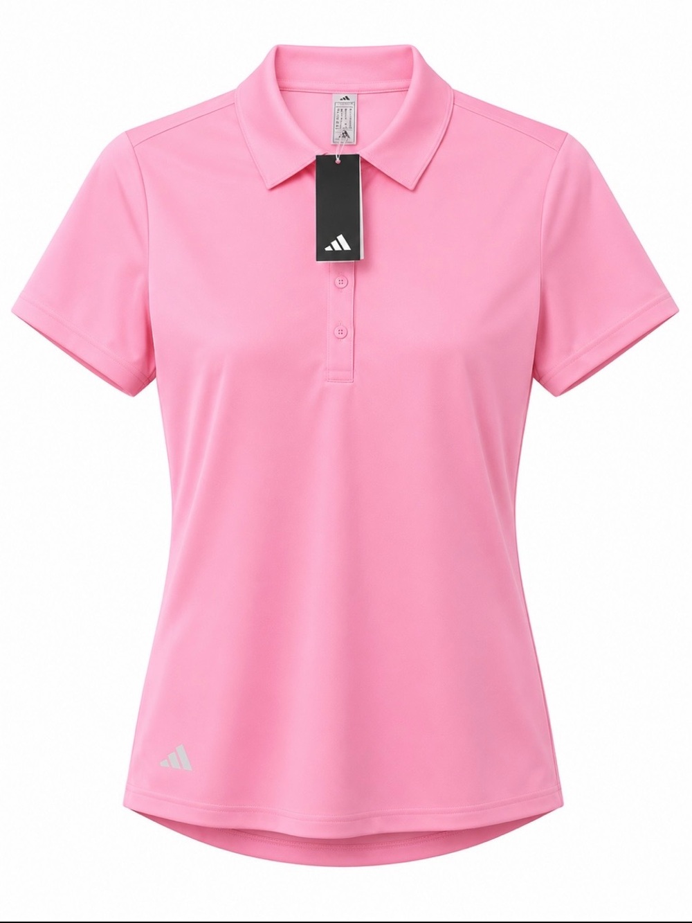 adidas Women's Light Pink Short Sleeve Polo